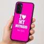 כיסוי בעיצוב אישי עם השם שלך לדגם - Motorola Moto G35 5G בעיצוב אוהבת את החבר שלי