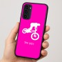 כיסוי בעיצוב אישי עם השם שלך לדגם - Motorola Moto G35 5G בעיצוב רוכב אופניים