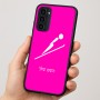 כיסוי בעיצוב אישי עם השם שלך לדגם - Motorola Moto G35 5G בעיצוב קפיצת סקי אולימפית