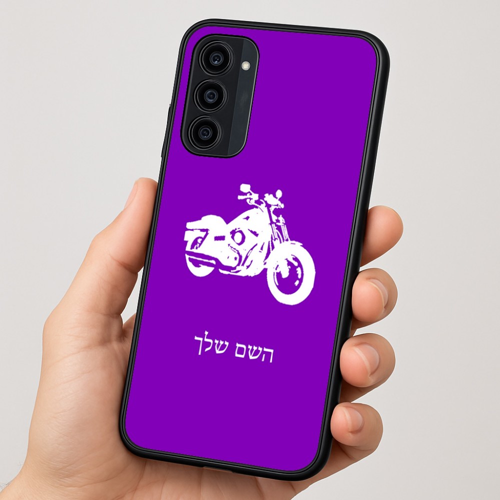כיסוי בעיצוב אישי עם השם שלך לדגם - Motorola Moto G35 5G בעיצוב הארלי-דיווידסון