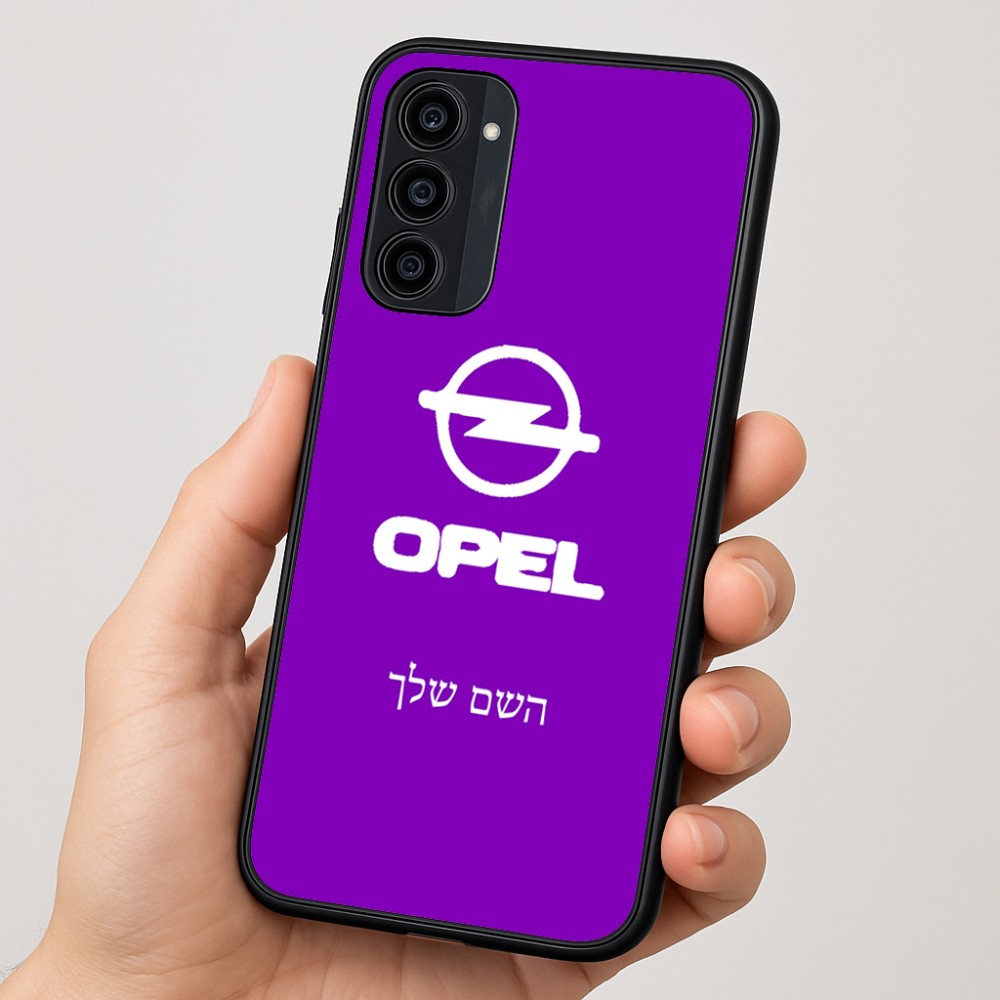 כיסוי בעיצוב אישי עם השם שלך לדגם - Motorola Moto G35 5G בעיצוב אופל