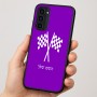 כיסוי בעיצוב אישי עם השם שלך לדגם - Motorola Moto G35 5G בעיצוב דגל המירוץ
