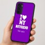 כיסוי בעיצוב אישי עם השם שלך לדגם - Motorola Moto G35 5G בעיצוב אוהבת את החבר שלי