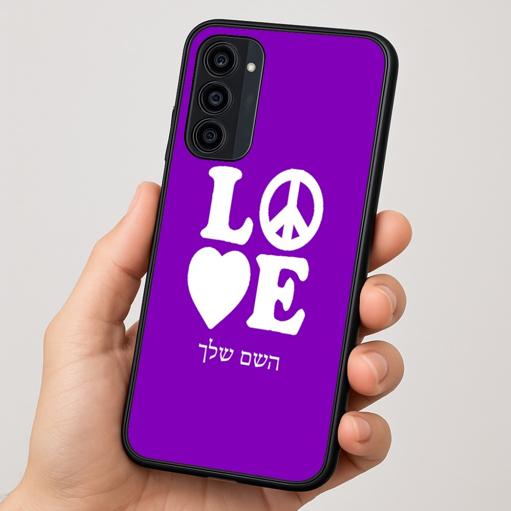 כיסוי בעיצוב אישי עם השם שלך לדגם - Motorola Moto G35 5G בעיצוב אהבה