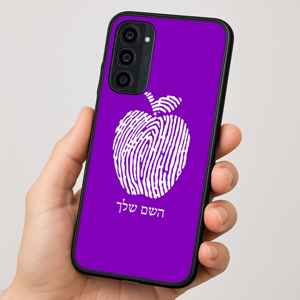 כיסוי בעיצוב אישי עם השם שלך לדגם - Motorola Moto G35 5G בעיצוב הדפס תפוח