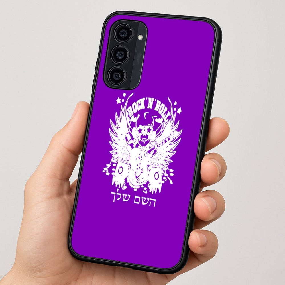 כיסוי בעיצוב אישי עם השם שלך לדגם - Motorola Moto G35 5G בעיצוב רוקנרול