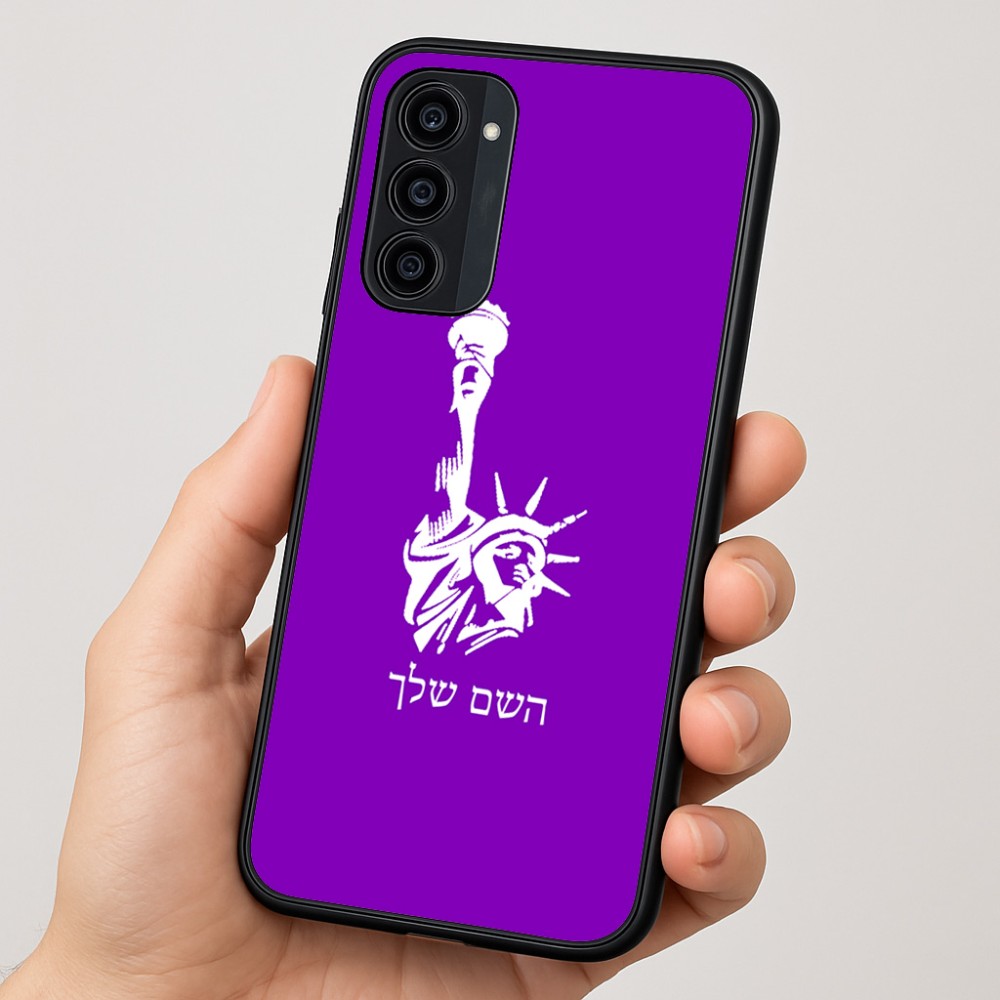 כיסוי בעיצוב אישי עם השם שלך לדגם - Motorola Moto G35 5G בעיצוב פסל החירות
