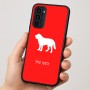 כיסוי בעיצוב אישי עם השם שלך לדגם - Motorola Moto G35 5G בעיצוב כלב