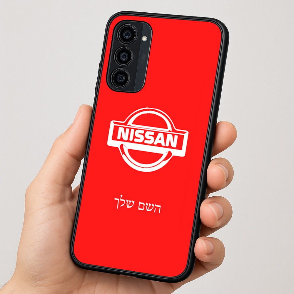 כיסוי בעיצוב אישי עם השם שלך לדגם - Motorola Moto G35 5G בעיצוב ניסאן