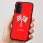 כיסוי בעיצוב אישי עם השם שלך לדגם - Motorola Moto G35 5G בעיצוב דגל המירוץ