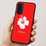 כיסוי בעיצוב אישי עם השם שלך לדגם - Motorola Moto G35 5G בעיצוב פרח היביסקוס