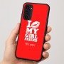 כיסוי בעיצוב אישי עם השם שלך לדגם - Motorola Moto G35 5G בעיצוב לנשק את החברה שלי