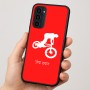 כיסוי בעיצוב אישי עם השם שלך לדגם - Motorola Moto G35 5G בעיצוב רוכב אופניים