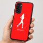 כיסוי בעיצוב אישי עם השם שלך לדגם - Motorola Moto G35 5G בעיצוב רץ רץ אישה