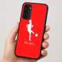 כיסוי בעיצוב אישי עם השם שלך לדגם - Motorola Moto G35 5G בעיצוב שחקנית כדורגל - אישה