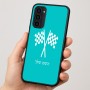 כיסוי בעיצוב אישי עם השם שלך לדגם - Motorola Moto G35 5G בעיצוב דגל המירוץ