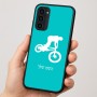 כיסוי בעיצוב אישי עם השם שלך לדגם - Motorola Moto G35 5G בעיצוב רוכב אופניים