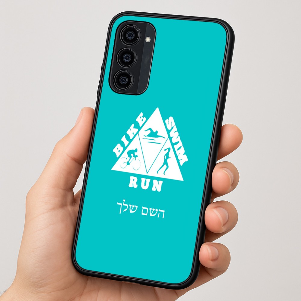 כיסוי בעיצוב אישי עם השם שלך לדגם - Motorola Moto G35 5G בעיצוב טריאתלון