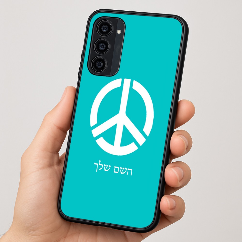 כיסוי בעיצוב אישי עם השם שלך לדגם - Motorola Moto G35 5G בעיצוב סמל השלום