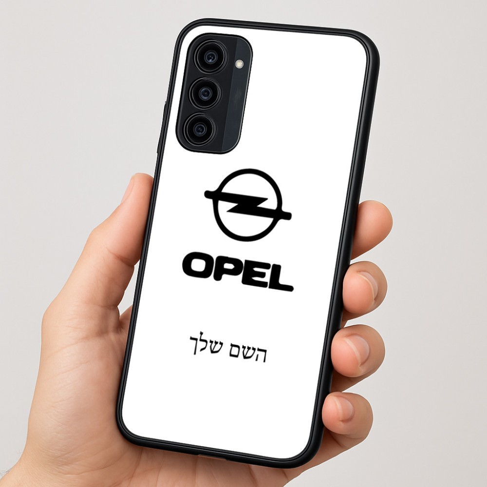 כיסוי בעיצוב אישי עם השם שלך לדגם - Motorola Moto G35 5G בעיצוב אופל