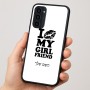 כיסוי בעיצוב אישי עם השם שלך לדגם - Motorola Moto G35 5G בעיצוב לנשק את החברה שלי