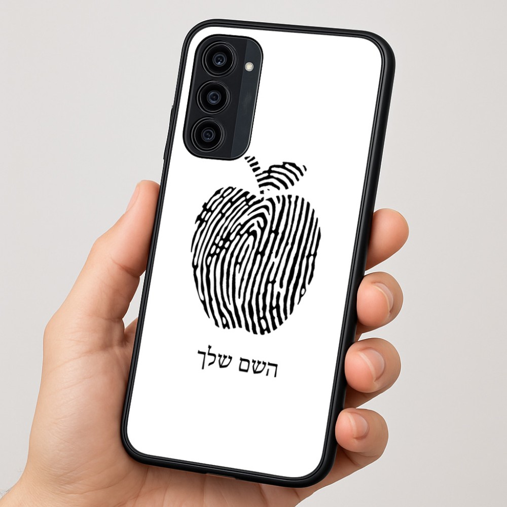 כיסוי בעיצוב אישי עם השם שלך לדגם - Motorola Moto G35 5G בעיצוב הדפס תפוח