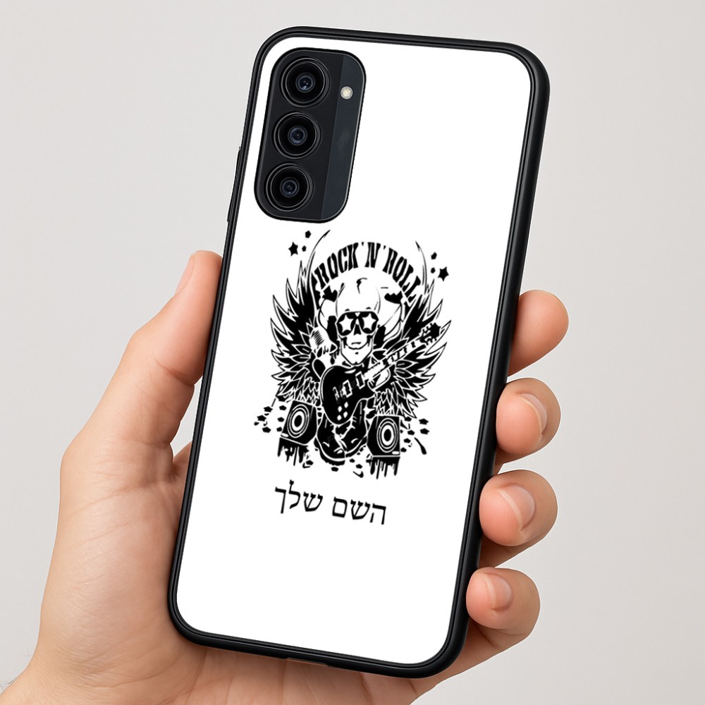 כיסוי בעיצוב אישי עם השם שלך לדגם - Motorola Moto G35 5G בעיצוב רוקנרול