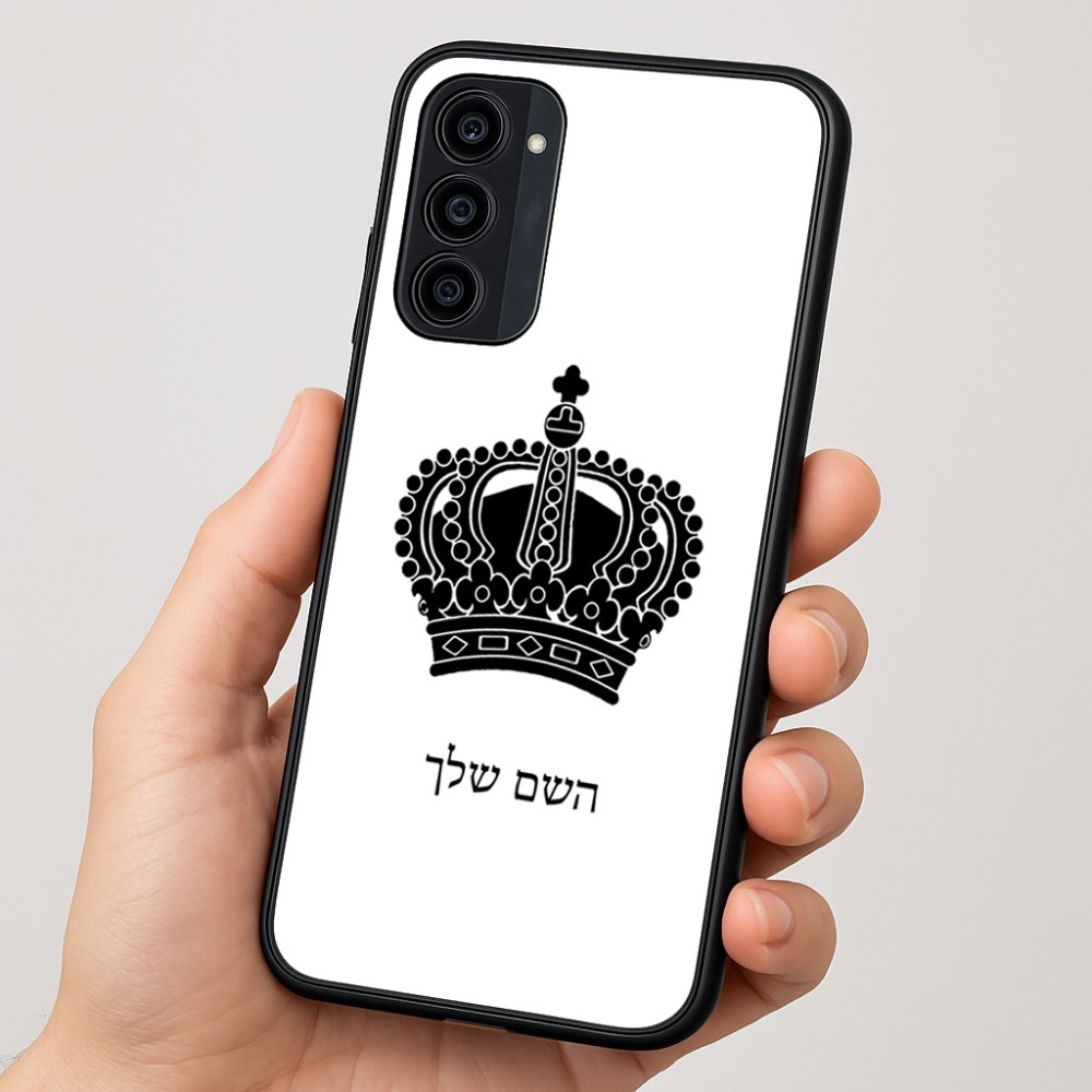 כיסוי בעיצוב אישי עם השם שלך לדגם - Motorola Moto G35 5G בעיצוב כתר מלכותי