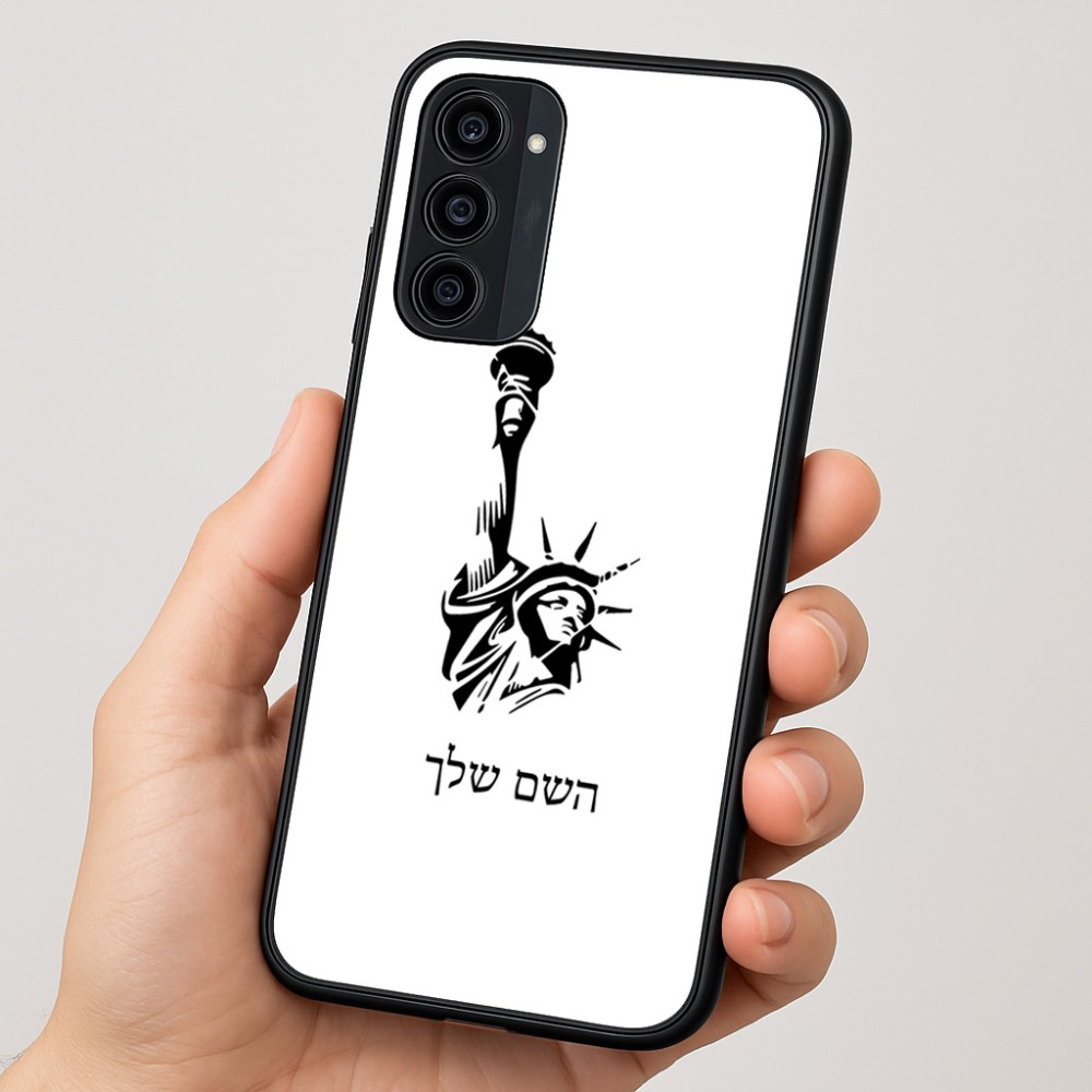 כיסוי בעיצוב אישי עם השם שלך לדגם - Motorola Moto G35 5G בעיצוב פסל החירות