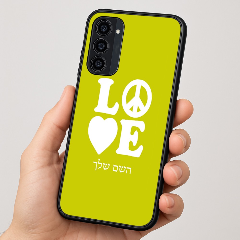 כיסוי בעיצוב אישי עם השם שלך לדגם - Motorola Moto G35 5G בעיצוב אהבה