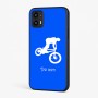 כיסוי בעיצוב אישי עם השם שלך לדגם - Motorola Moto G45 5G בעיצוב רוכב אופניים