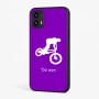 כיסוי בעיצוב אישי עם השם שלך לדגם - Motorola Moto G45 5G בעיצוב רוכב אופניים