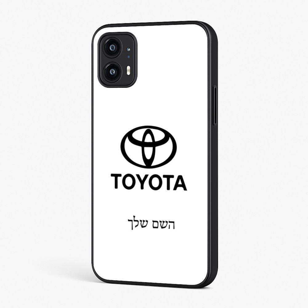 כיסוי בעיצוב אישי עם השם שלך לדגם - Motorola Moto G45 5G בעיצוב טויוטה
