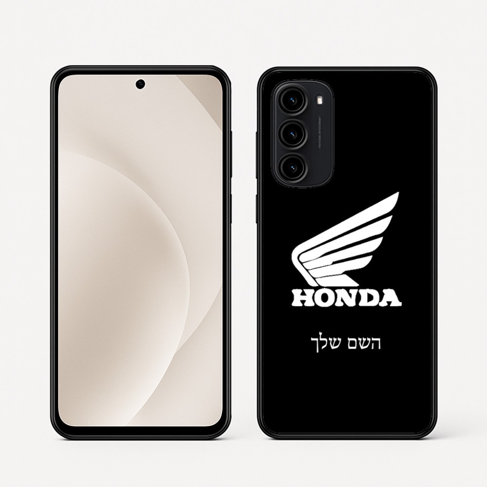 כיסוי בעיצוב אישי עם השם שלך לדגם - Motorola Moto G45 5G בעיצוב הונדה