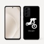 כיסוי בעיצוב אישי עם השם שלך לדגם - Motorola Moto G45 5G בעיצוב רוכב אופניים
