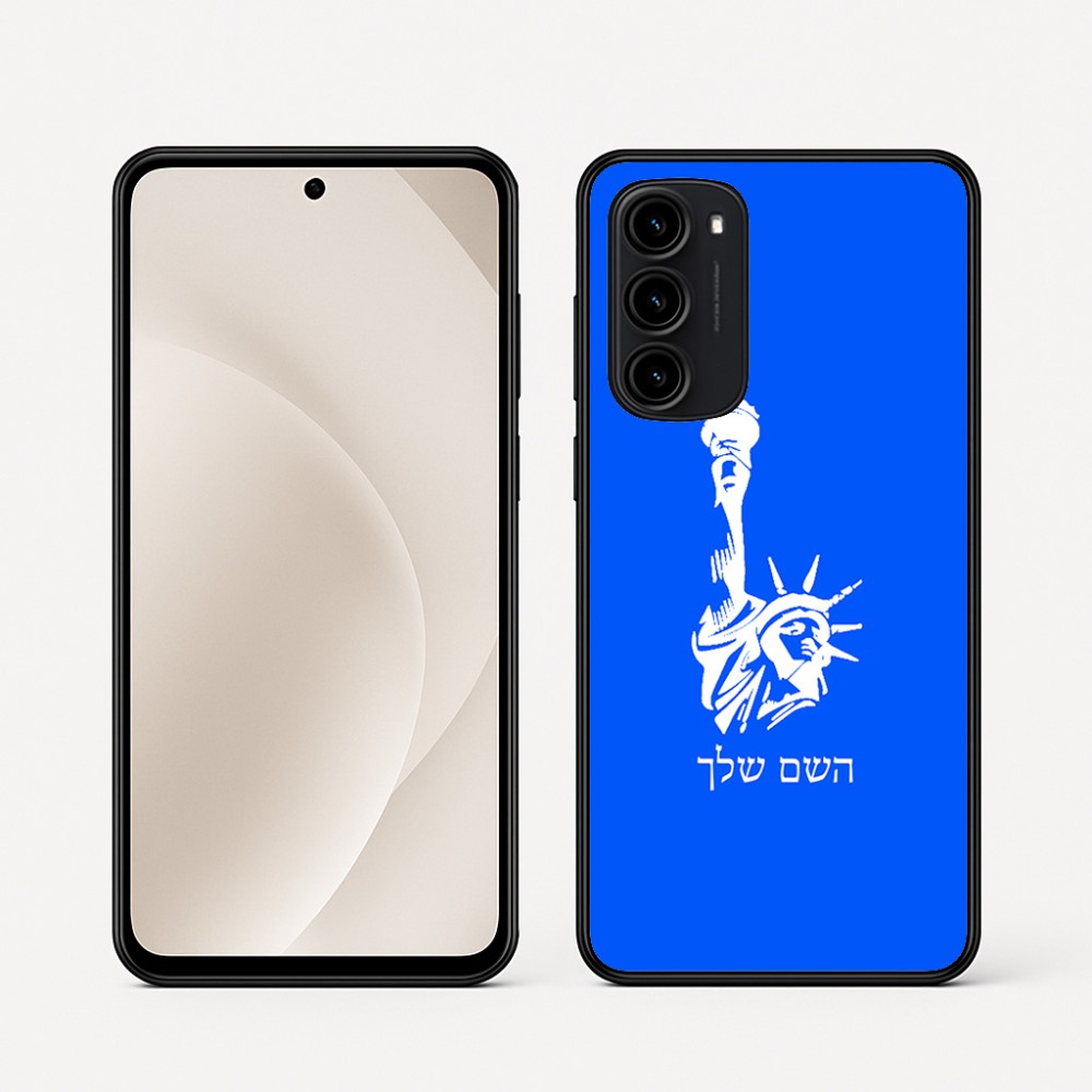 כיסוי בעיצוב אישי עם השם שלך לדגם - Motorola Moto G45 5G בעיצוב פסל החירות