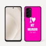 כיסוי בעיצוב אישי עם השם שלך לדגם - Motorola Moto G45 5G בעיצוב אוהב את החברה שלי