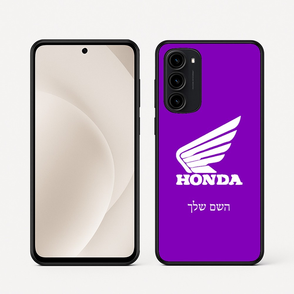 כיסוי בעיצוב אישי עם השם שלך לדגם - Motorola Moto G45 5G בעיצוב הונדה