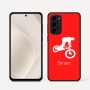 כיסוי בעיצוב אישי עם השם שלך לדגם - Motorola Moto G45 5G בעיצוב רוכב אופניים