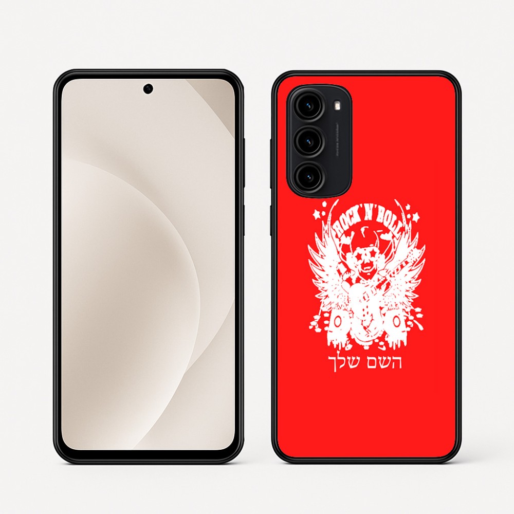 כיסוי בעיצוב אישי עם השם שלך לדגם - Motorola Moto G45 5G בעיצוב רוקנרול