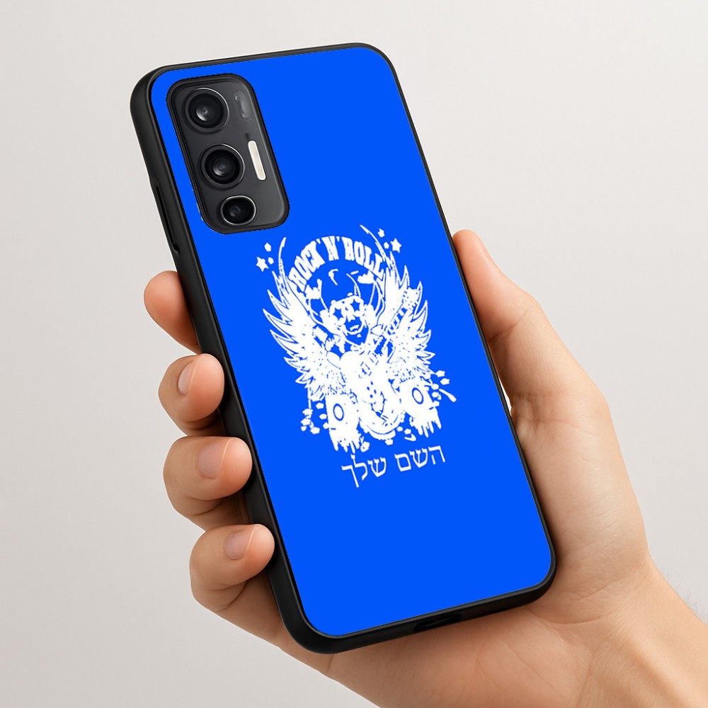 כיסוי בעיצוב אישי עם השם שלך לדגם - Motorola Moto G45 5G בעיצוב רוקנרול
