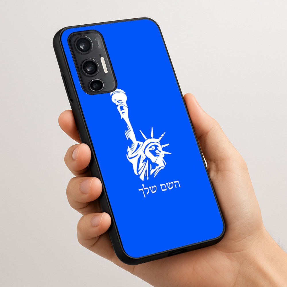 כיסוי בעיצוב אישי עם השם שלך לדגם - Motorola Moto G45 5G בעיצוב פסל החירות