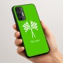 כיסוי בעיצוב אישי עם השם שלך לדגם - Motorola Moto G45 5G בעיצוב דגל המירוץ