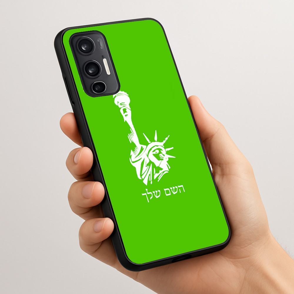 כיסוי בעיצוב אישי עם השם שלך לדגם - Motorola Moto G45 5G בעיצוב פסל החירות