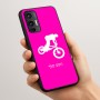 כיסוי בעיצוב אישי עם השם שלך לדגם - Motorola Moto G45 5G בעיצוב רוכב אופניים