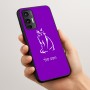 כיסוי בעיצוב אישי עם השם שלך לדגם - Motorola Moto G45 5G בעיצוב חתול