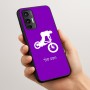 כיסוי בעיצוב אישי עם השם שלך לדגם - Motorola Moto G45 5G בעיצוב רוכב אופניים