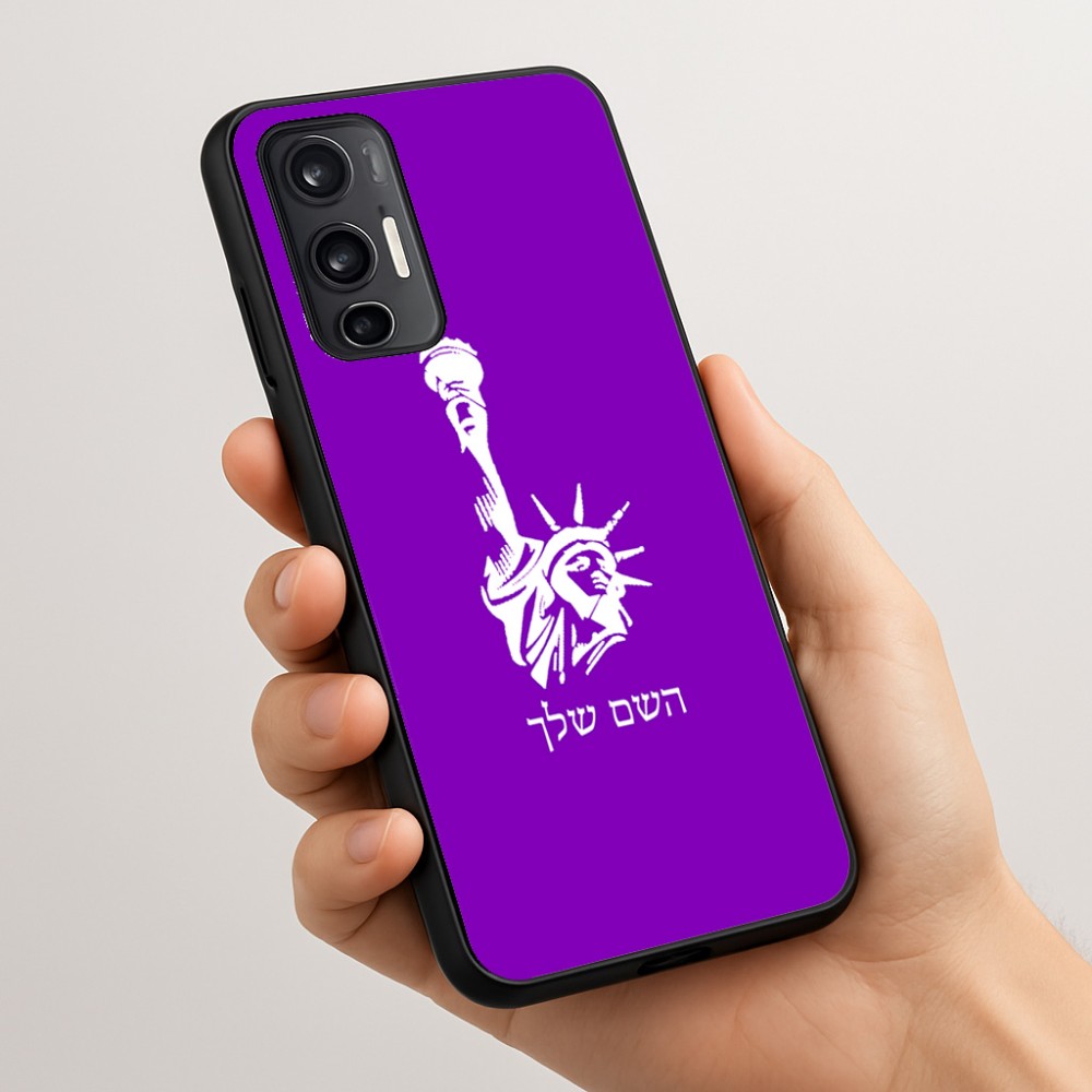 כיסוי בעיצוב אישי עם השם שלך לדגם - Motorola Moto G45 5G בעיצוב פסל החירות