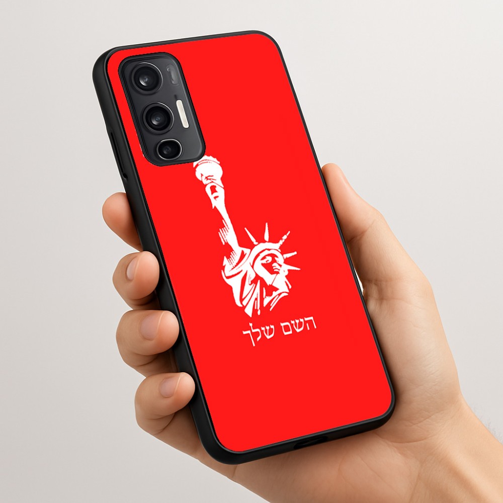 כיסוי בעיצוב אישי עם השם שלך לדגם - Motorola Moto G45 5G בעיצוב פסל החירות