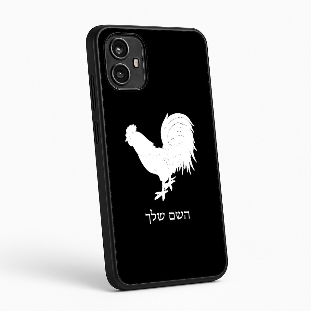 כיסוי בעיצוב אישי עם השם שלך לדגם - Motorola Moto G54 בעיצוב תרנגול